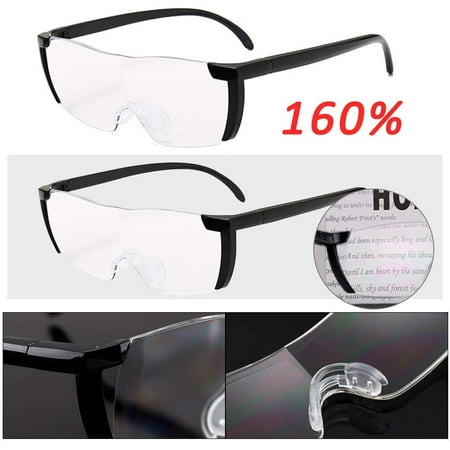 160% Vergrößerungsbrille Lupenbrille Zauberbrille Lupe auf der Nase Vergrößerung